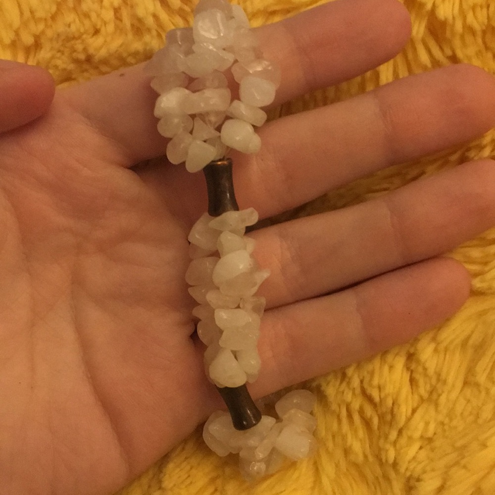 Pink quartz handmade bracelet